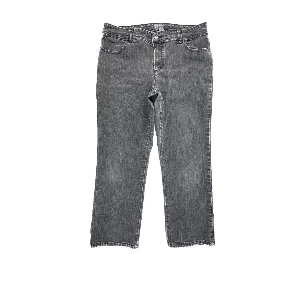 Chico's Crop Women's size 10P Chico's size 1.5 Short Black Denim Jeans
